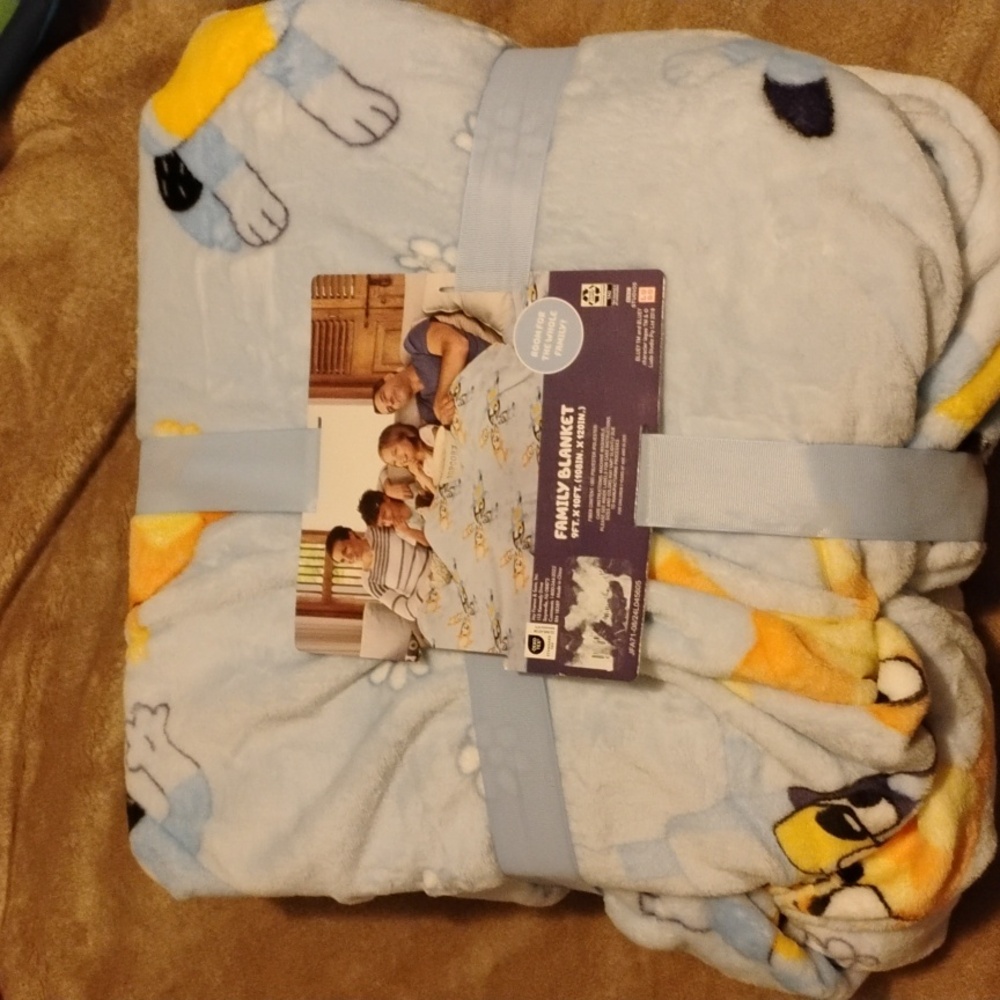 Family size bluey blanket